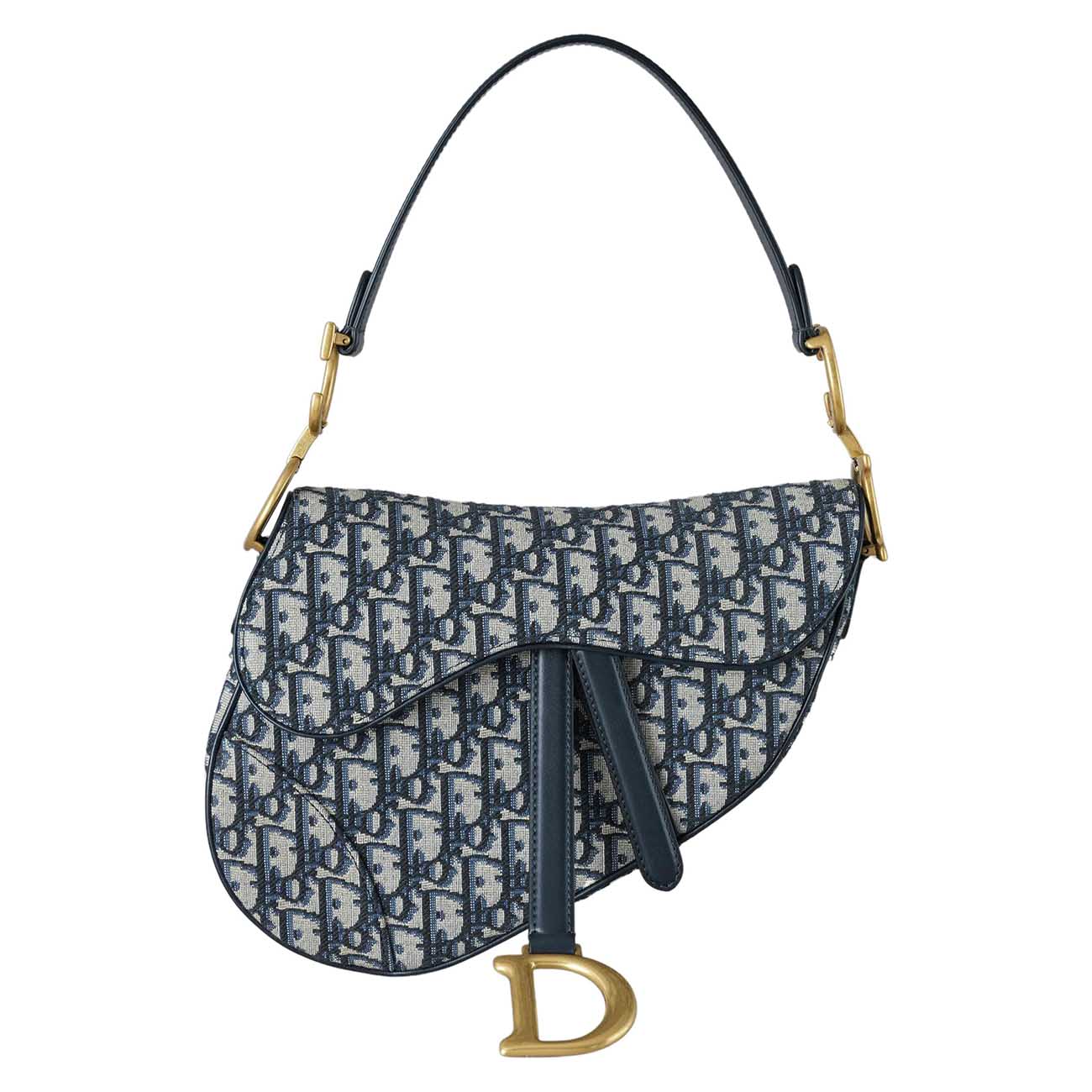 CHRISTIAN DIOR(USED)크리스찬디올 오블리크 새들백 미듐